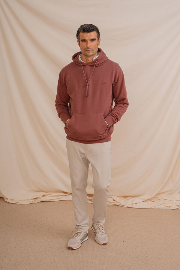 Celopman Sweatshirt com capuz capuz vermelho