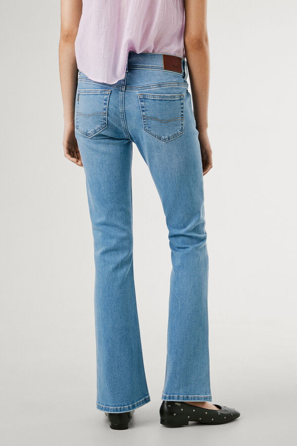 Pepe Jeans  Pantalón denim flare tiro bajo Pimlico azul