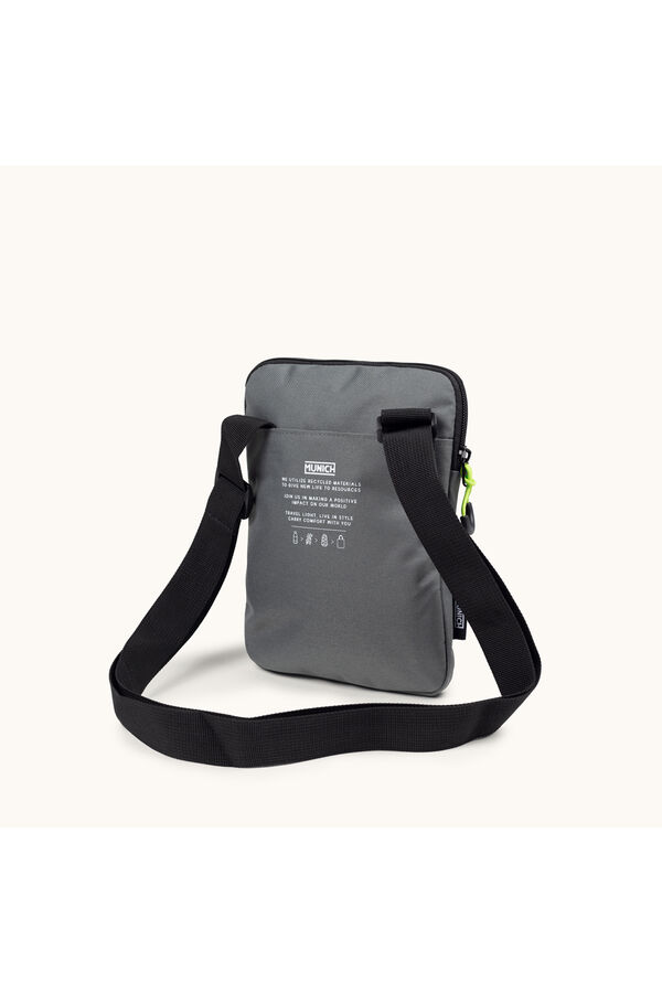 Munich Bolsa tiracolo fina cinzento