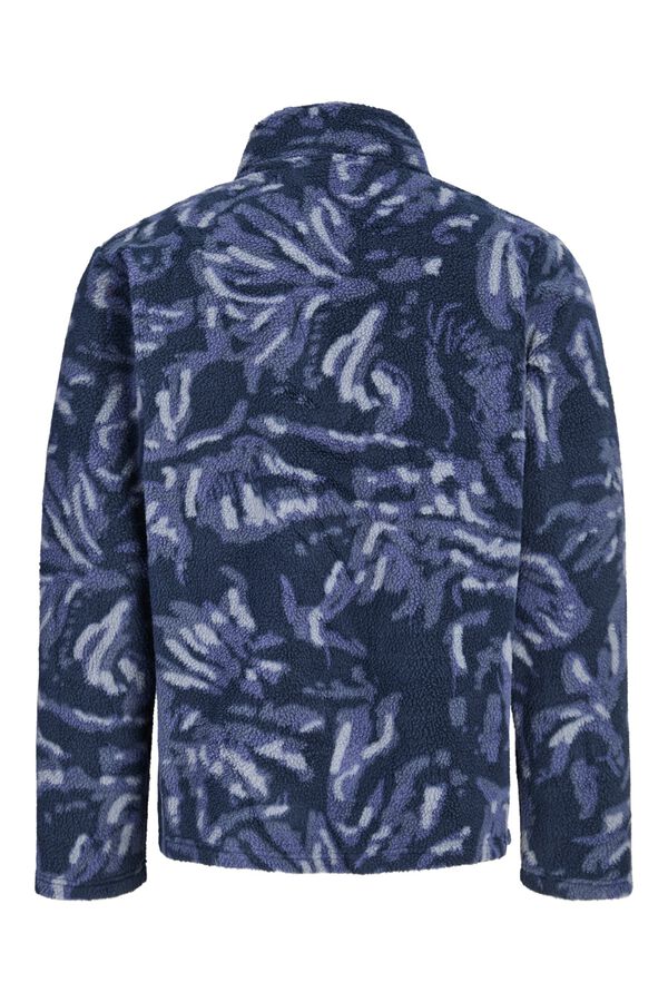 Jack & Jones Forro polar com fecho-&eacute;clair azul