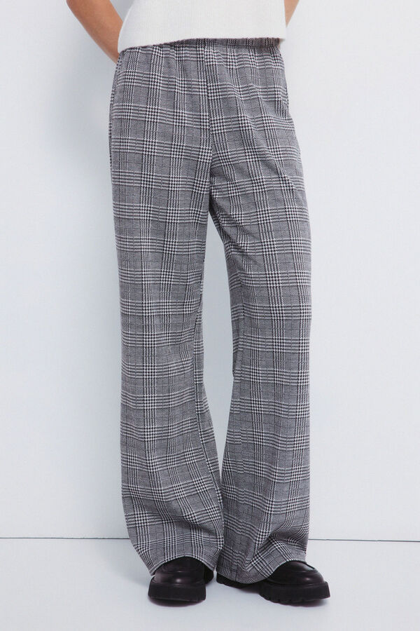 Springfield Calças jogger de perna larga cinzento