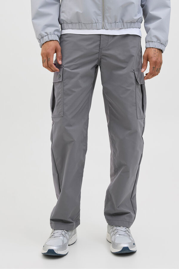 Jack & Jones Calça cargo com ajuste relaxado cinzento
