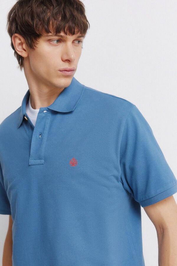 Springfield Polo Springfield b&aacute;sico regular fit azul