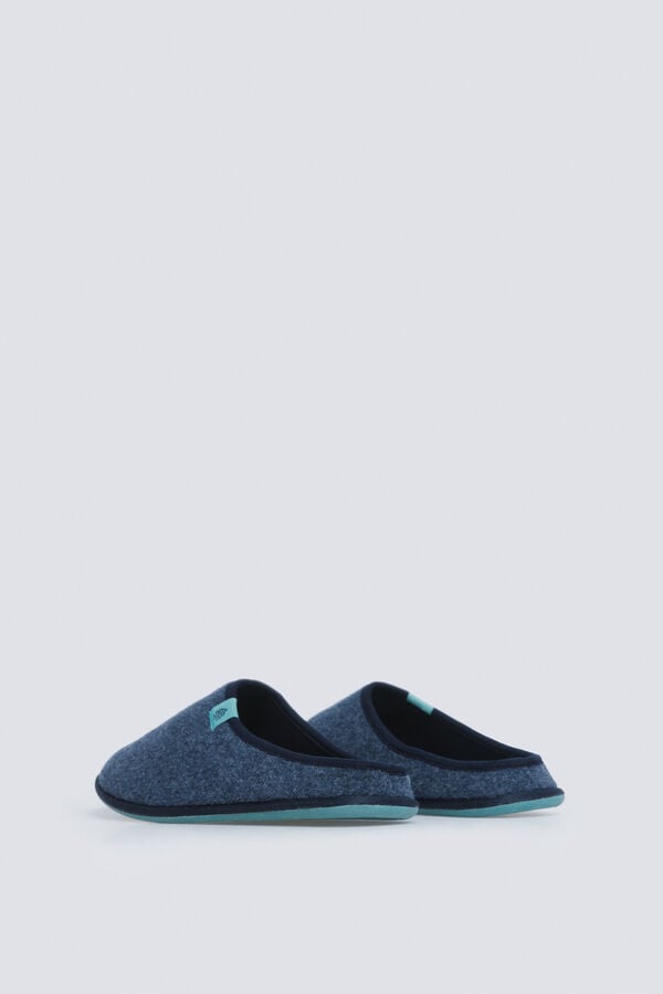 Springfield Chinelos de quarto aberto nas costas azul