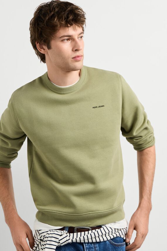 Sudadera logo cuello redondo