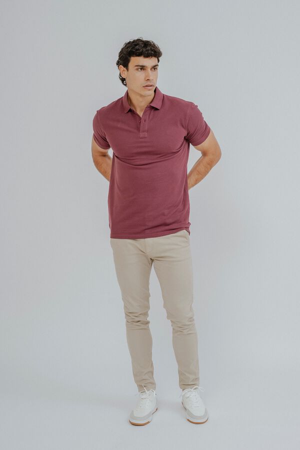 Celopman Polo b&aacute;sico vermelho