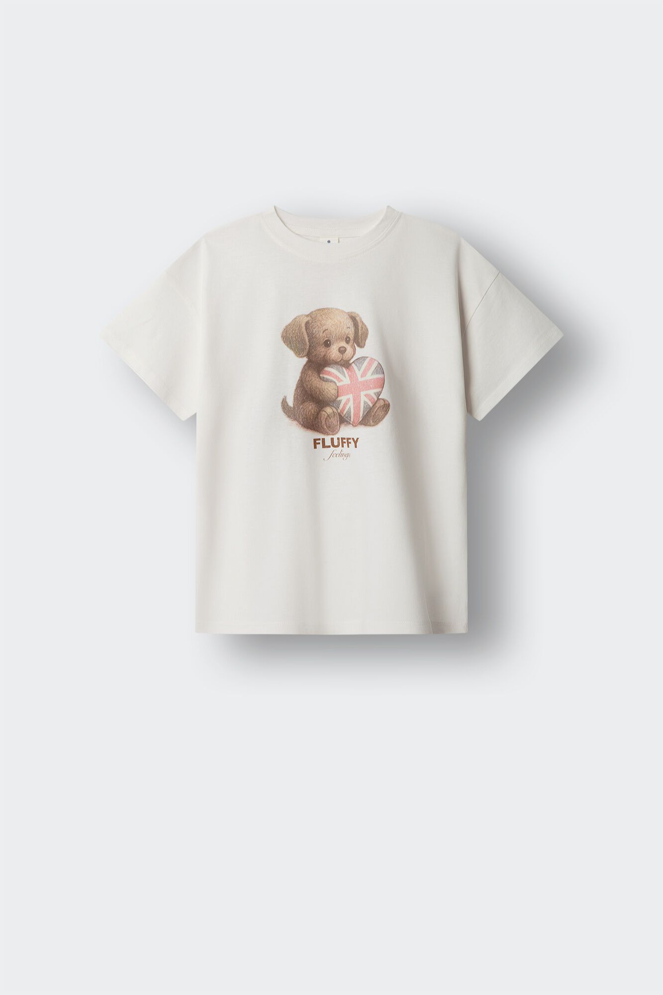 Springfield Kids T-shirt de manga curta com c&atilde;o e bandeira para menina