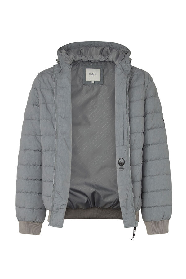 Pepe Jeans Casaco acolchoado com capuz cinzento