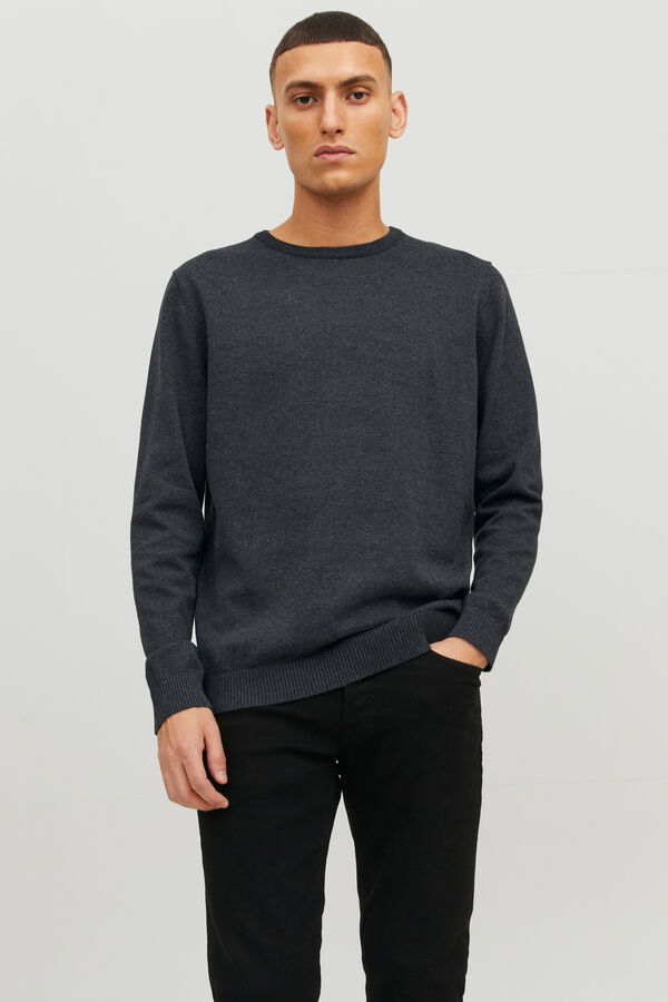Jack & Jones Camisola de ajuste regular cinzento
