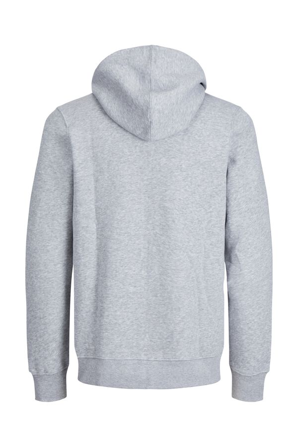 Jack & Jones Sweatshirt relaxed com capuz cinzento