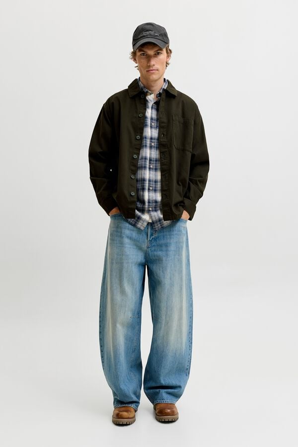 Jack & Jones Sobrecamisa relaxed fit verde