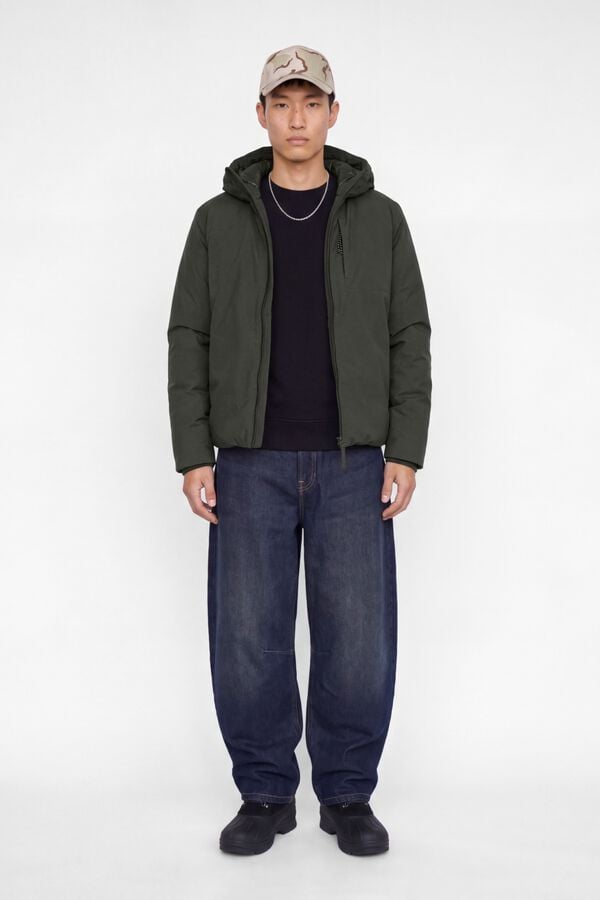 Jack & Jones Blus&atilde;o curto com capuz ajust&aacute;vel cinzento