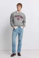 Springfield Jeans de lavagem clara m&eacute;dia regular fit azul