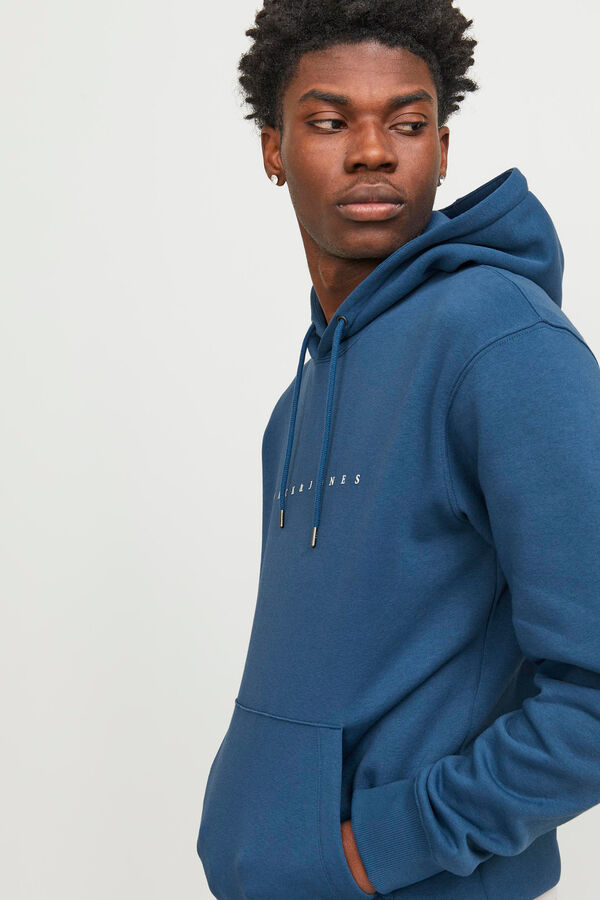 Jack & Jones Sudadera capucha estándar azul