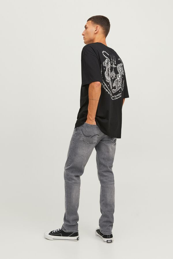 Jack & Jones Jeans slim cinco bolsos preto