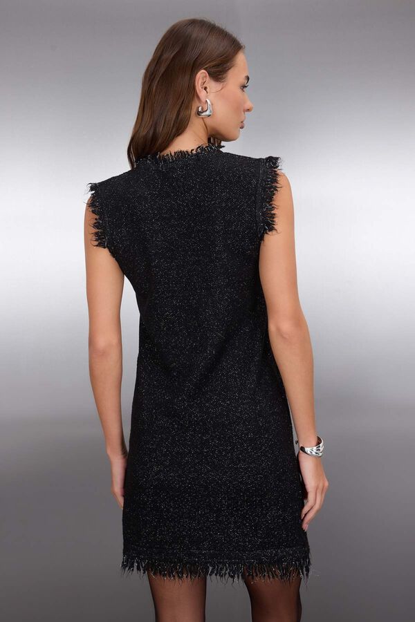 Trendyol Vestido mini sem mangas preto