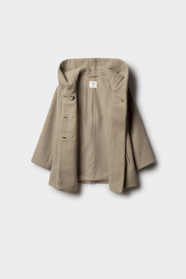 Springfield Kids Sobretudo de tecido trespassado para menina cru