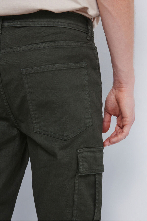 Springfield Calça cargo slim fit calça estampado