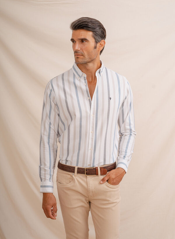 Celopman Camisa Oxford azul
