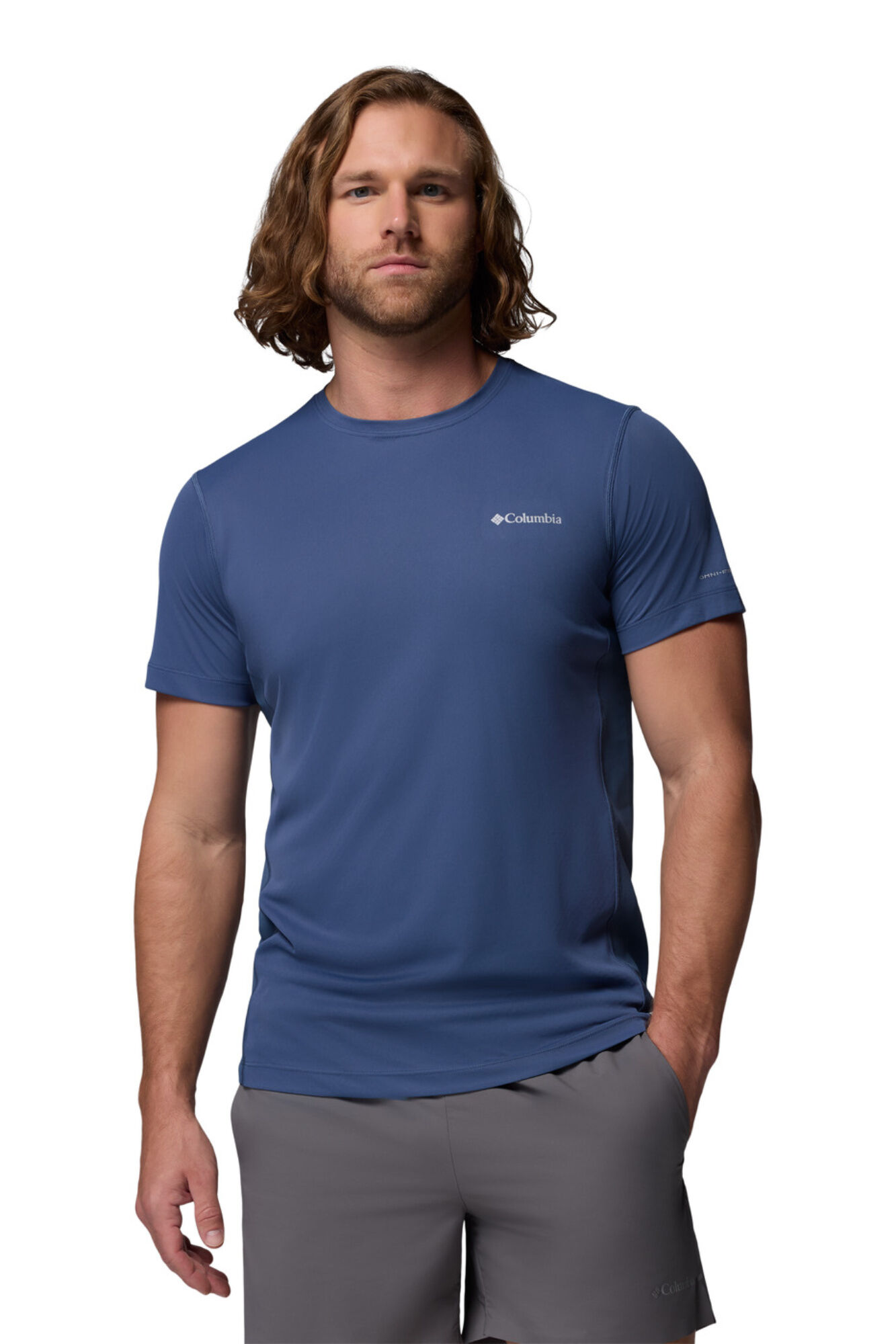 Columbia T-shirt t&eacute;cnica de manga curta e gola redonda