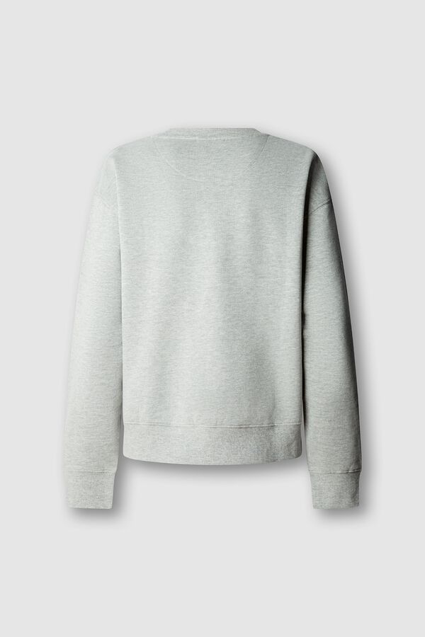 Pepe Jeans Sweatshirt de gola redonda com logo cinzento