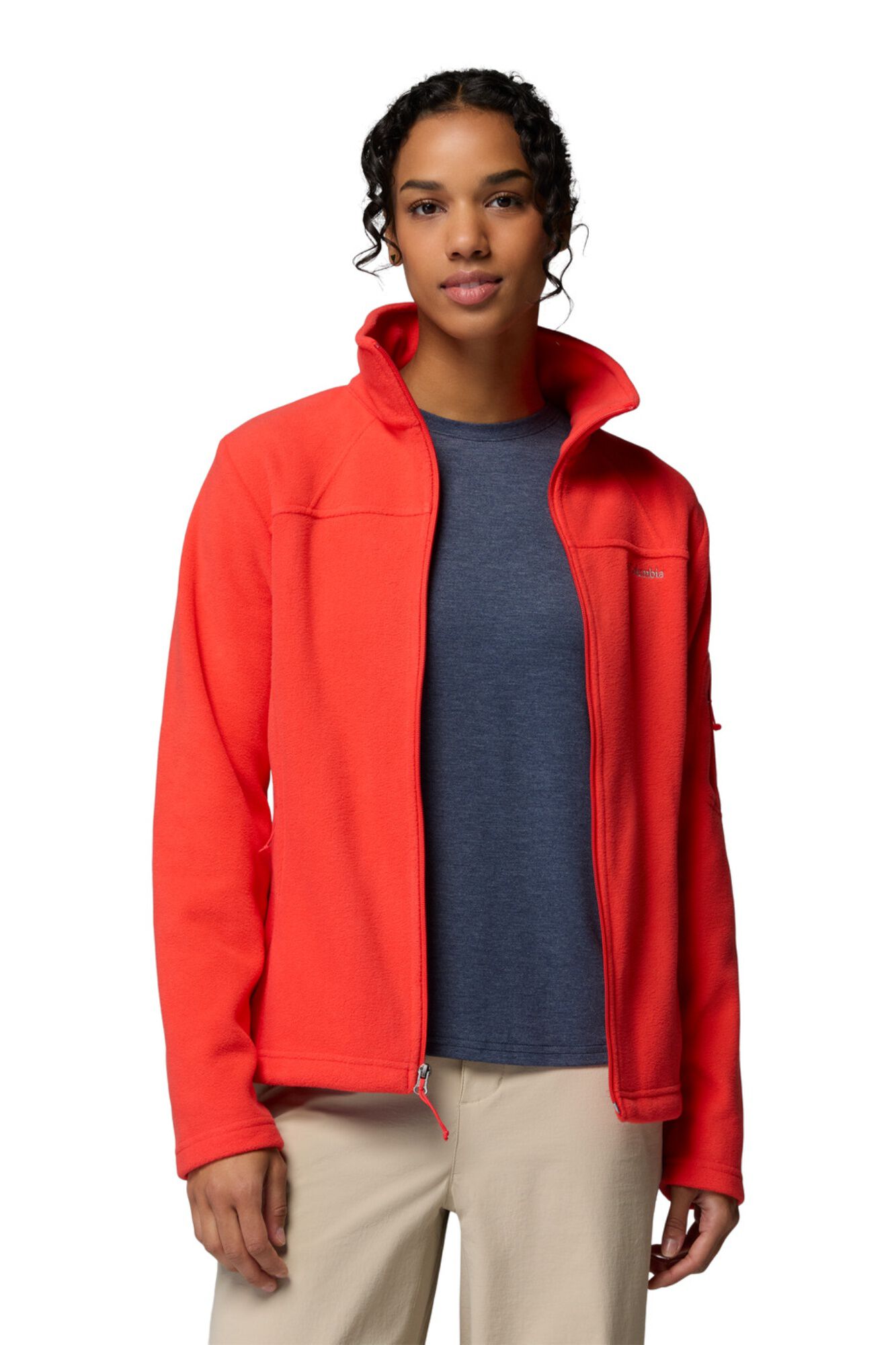 Columbia Forro polar com bolsos de fecho-&eacute;clair