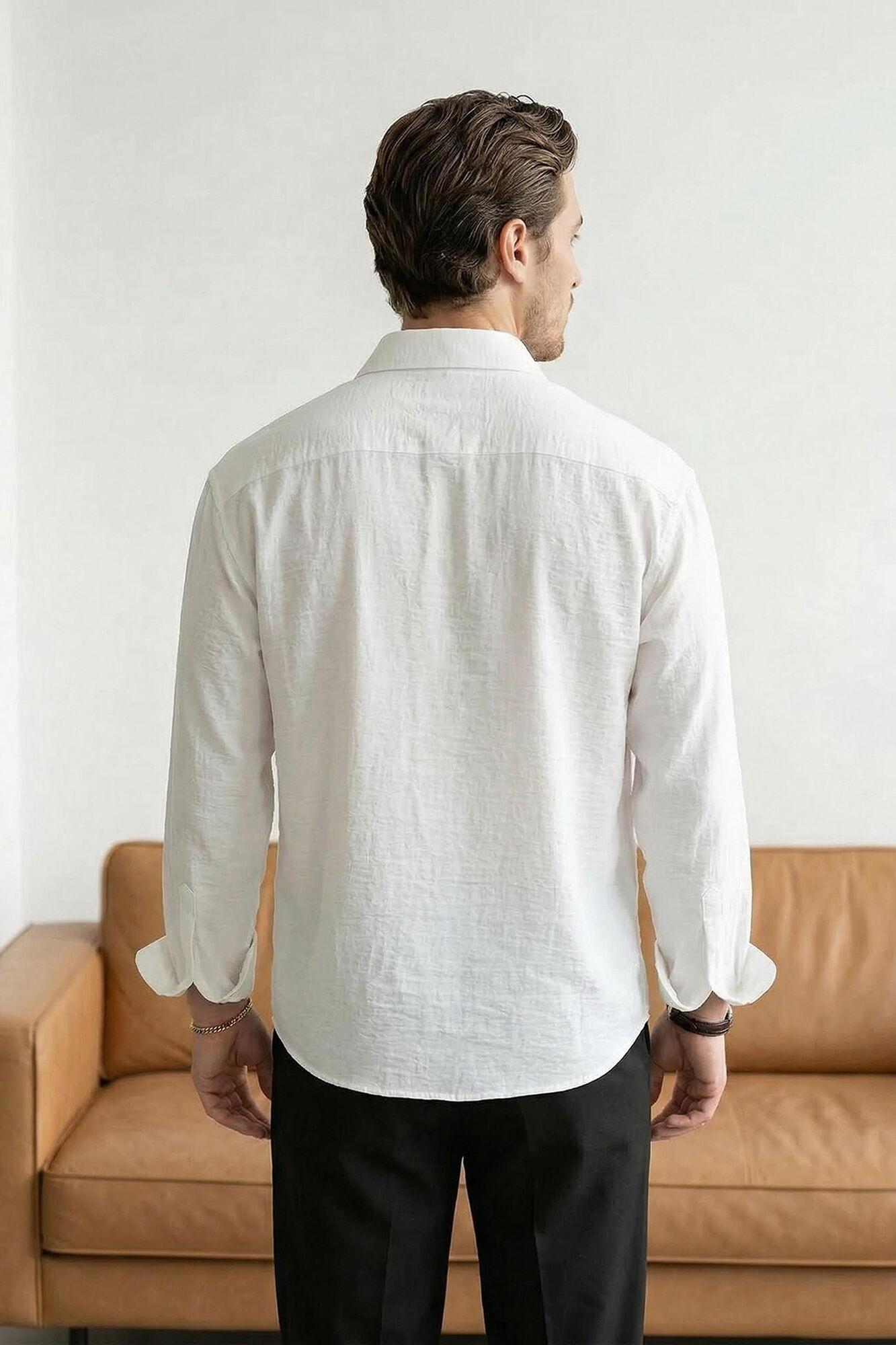 Trendyol Camisa de algod&atilde;o com fecho de bot&otilde;es