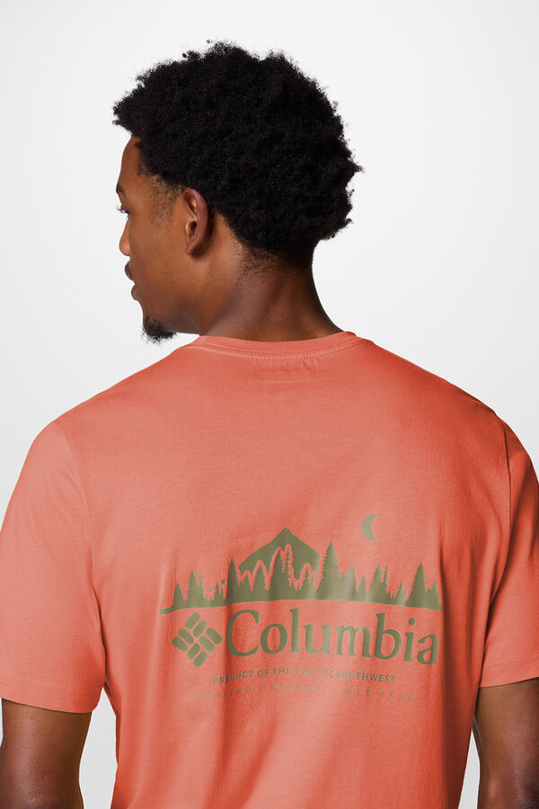 Columbia Camiseta para homem de algodão orgânico Columbia Rapid Ridge™ II vermelho