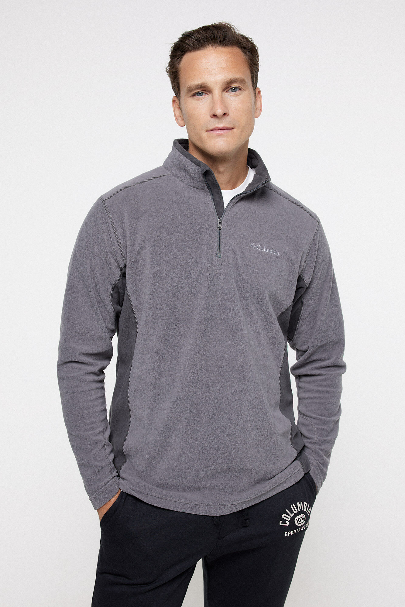 Columbia para homem Klamath Range&trade; II meia polar Masculina com fecho-&eacute;clair