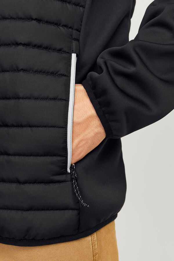 Jack & Jones Casaco acolchoado de gola alta preto