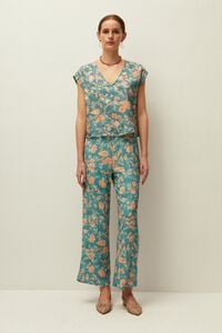 Systemaction Pantal&oacute;n estampado floral