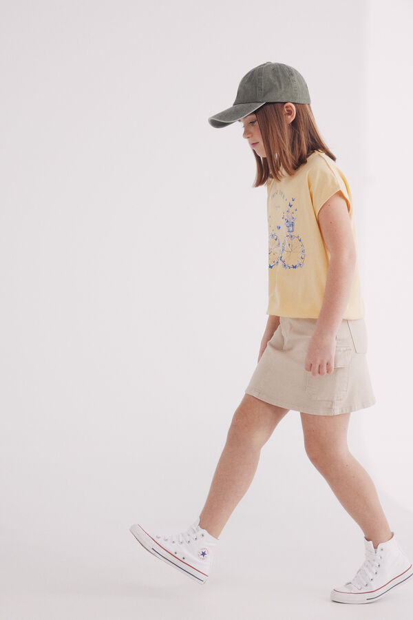 Springfield Kids T-shirt bicicleta menina estampado