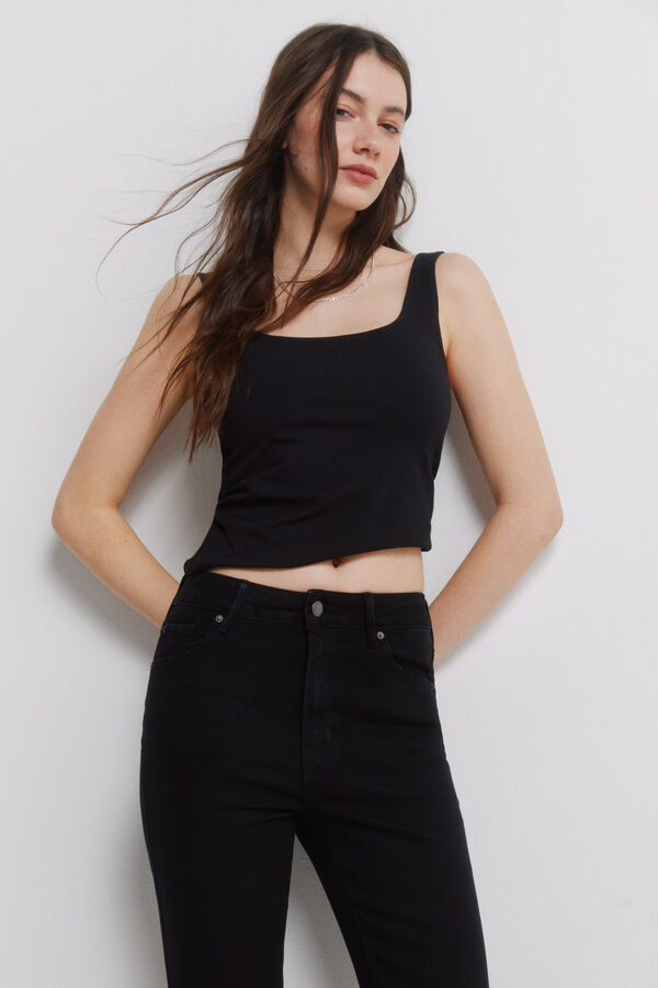 Springfield Jeans skinny preto