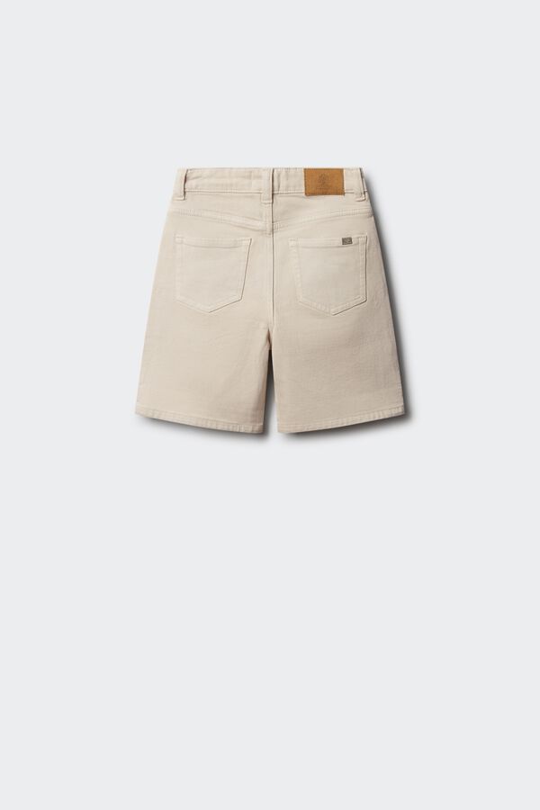 Springfield Kids Bermuda straight denim para crian&ccedil;a branco