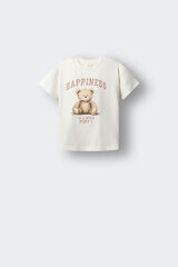 Springfield Kids T-shirt de manga curta hapiness menina branco