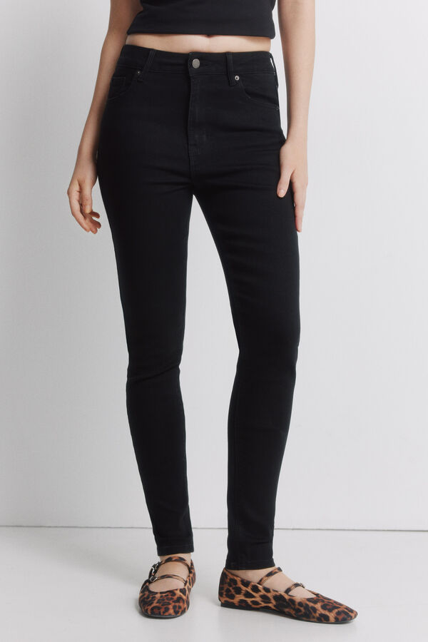 Springfield Jeans skinny preto