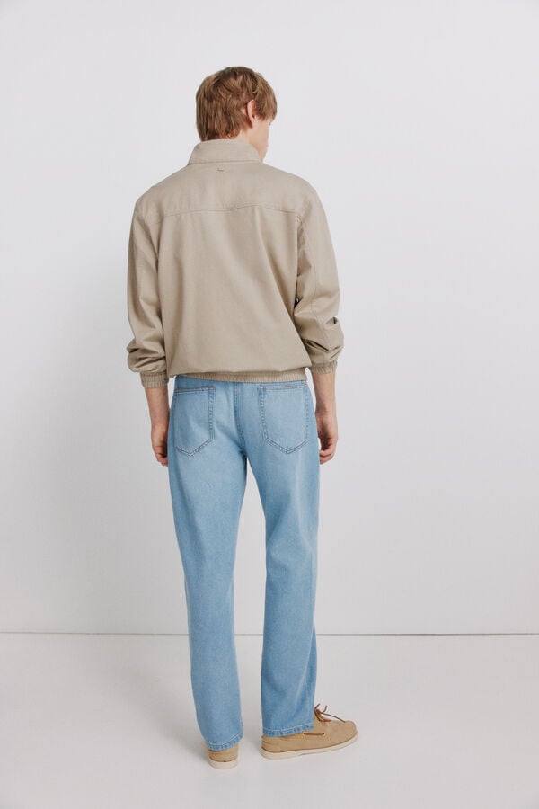 Springfield Jeans ultra ligero lavado medio straight fit azul