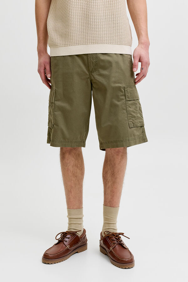Jack & Jones Bermuda cargo relaxed verde