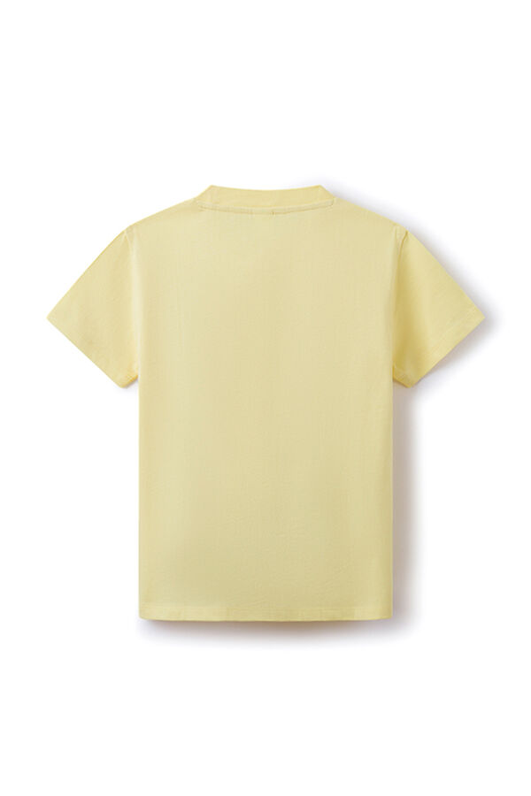 Springfield Camiseta logo Springfield niño estampado amarillo