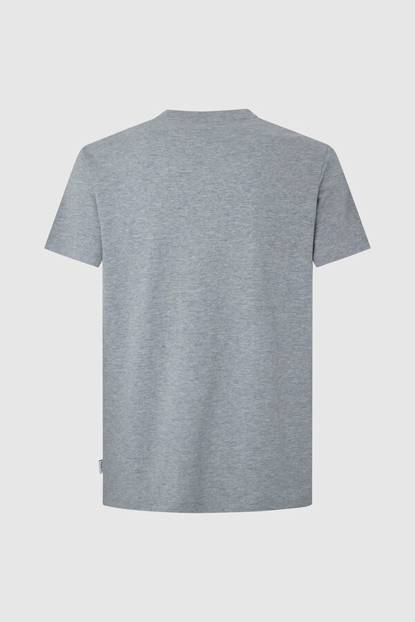 Springfield Camiseta Regular Con Logo Estampado gris claro