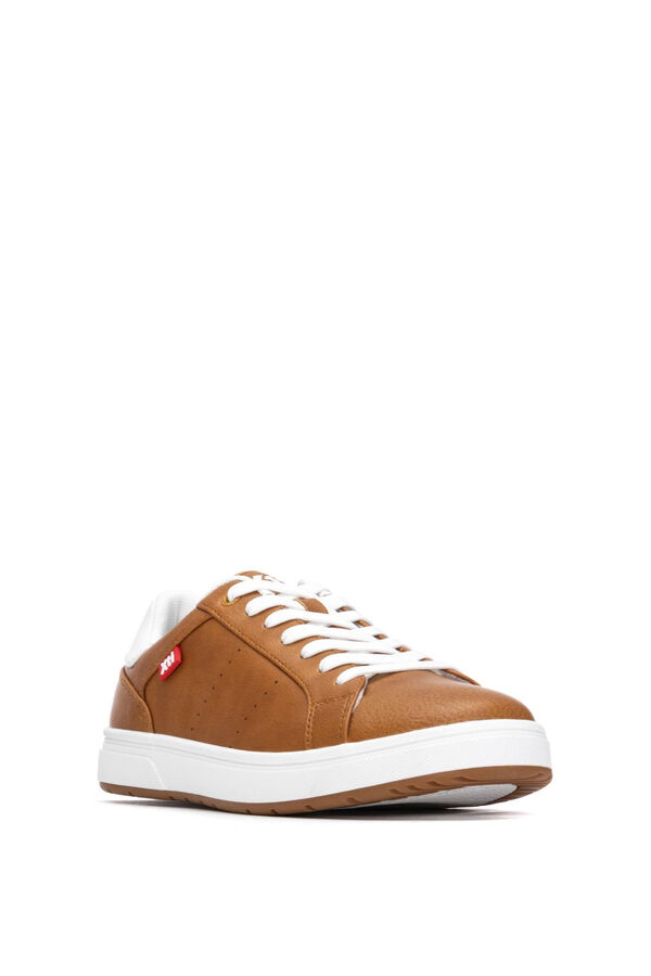 XTI Sapatilha casual com atacadores camel