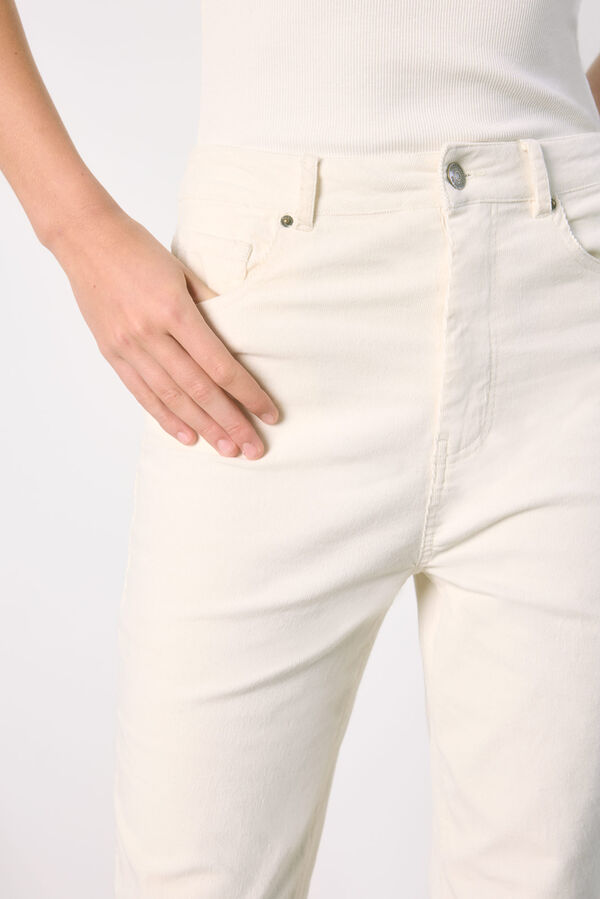 Springfield 0015 Jeans Flare marfil