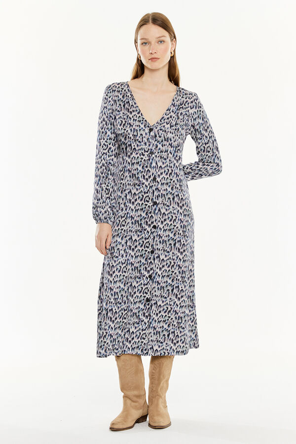 Systemaction Vestido com estampa animal estampado