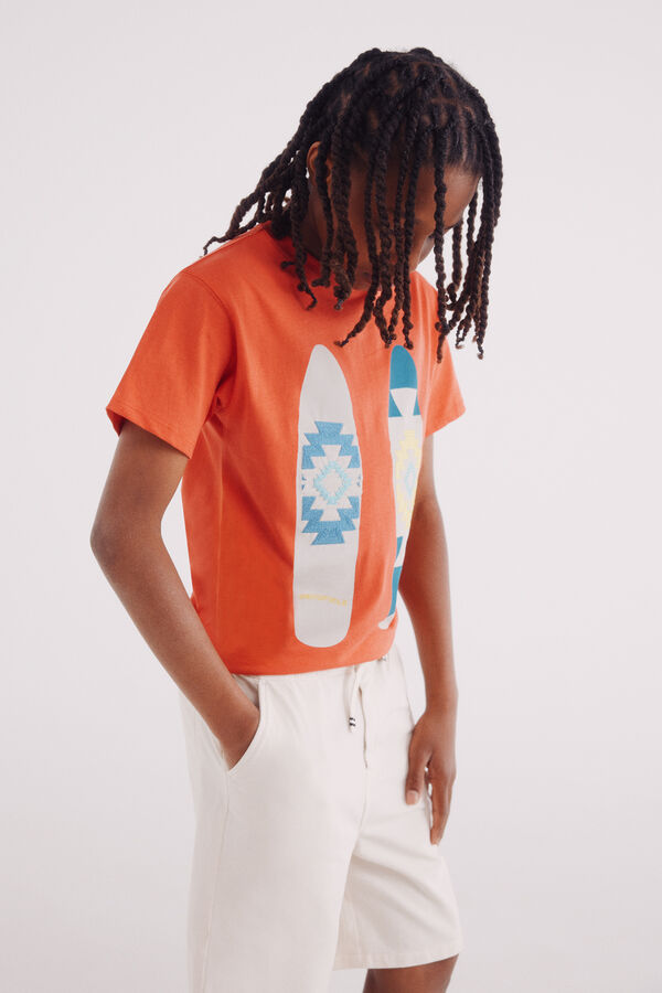 Springfield Kids Shorts calças chino para meninos branco