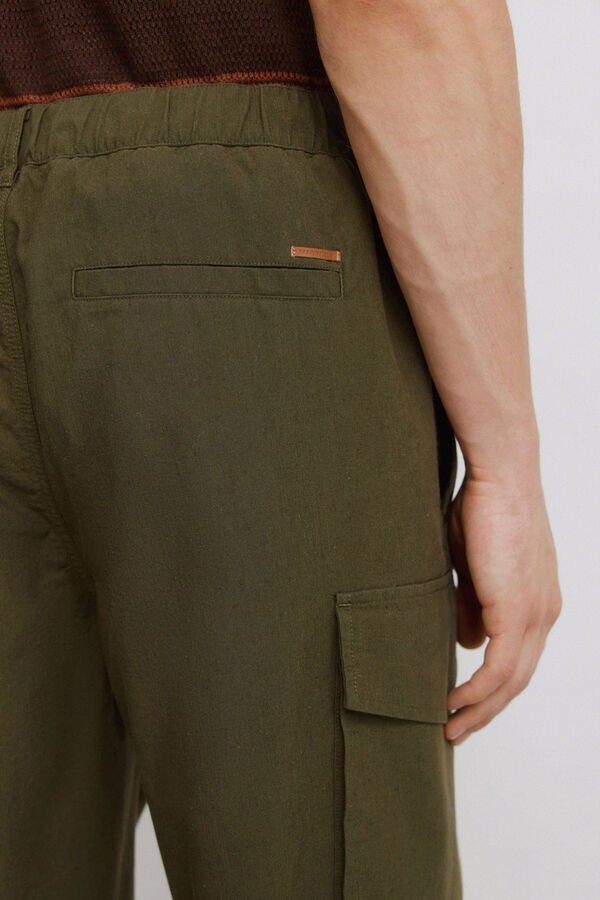 Springfield Cal&ccedil;as cargo corte reto estampado