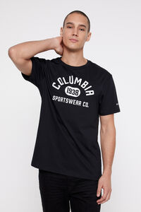 Springfield T-shirt de manga curta com logótipo da Columbia preto