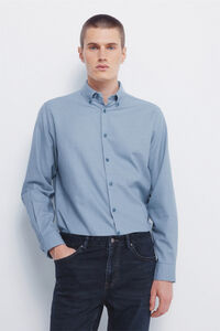 Springfield Camisa social estruturada bicolor