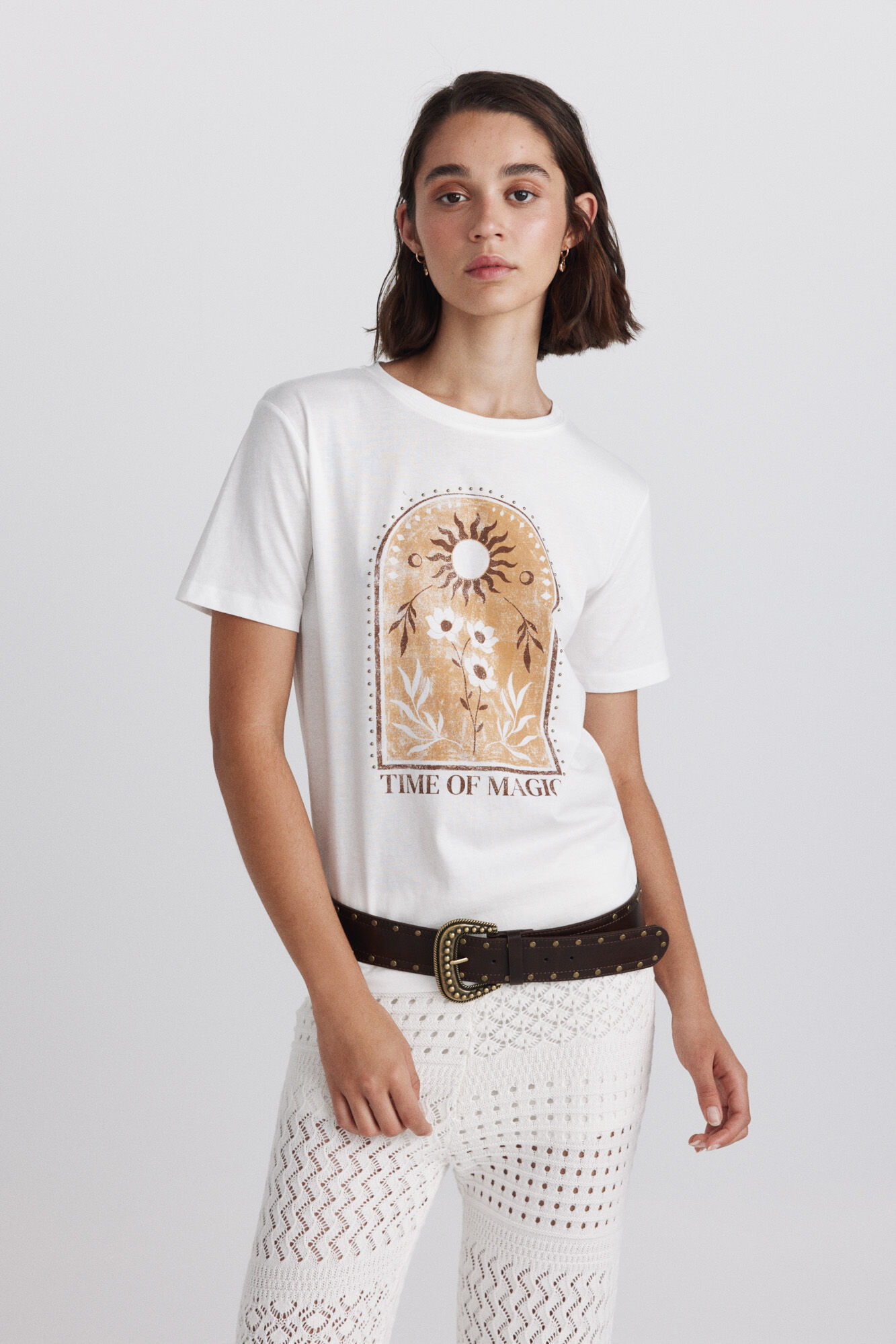 Springfield Camiseta dibujo algod&oacute;n