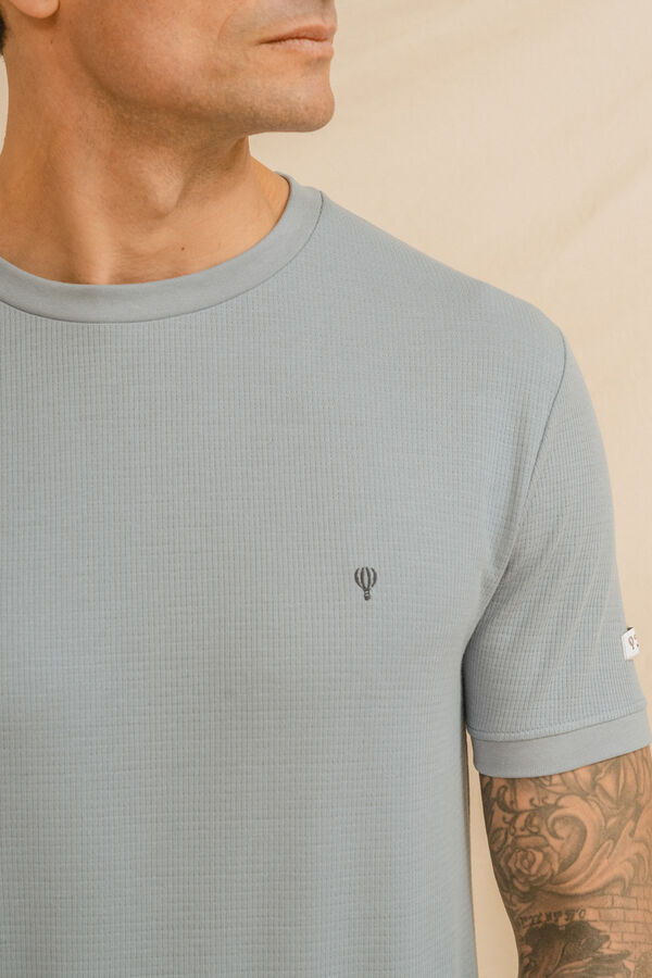 Celopman T-shirt xadrez azul