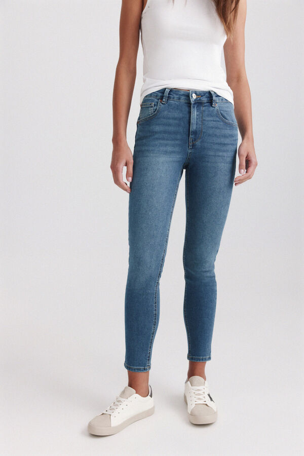 Springfield Jeans skinny push up azul